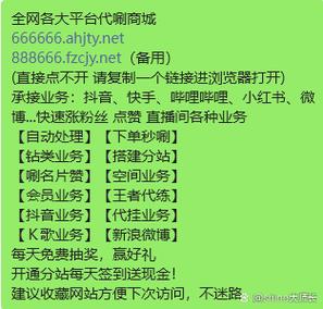 粉丝自助平台：抖音运营者的必备工具